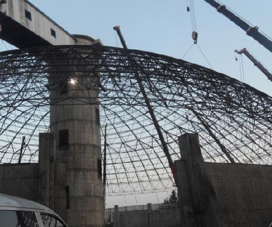 营口网架分条或分块安装法